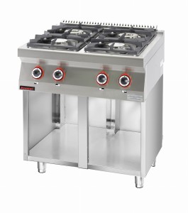 Kuchnia gazowa 4 - palnikowa na podstawie szafkowej otwartej