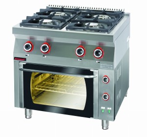 Kuchnia gazowa z piekarnikiem elektrycznym