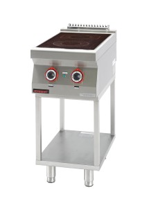 Kuchnia elektryczna ceramiczna 2 pola 1x2,1kW + 1x2,0kW na podstawie szkieletowej