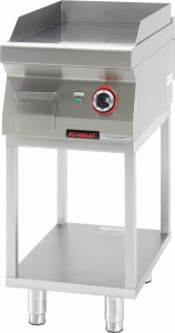 Płyta grillowa gładka chromowana 400 mm 4,8kW na podstawie szkieletowej