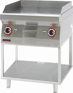 Płyta grillowa gładka 600 mm 8kW na podstawie szkieletowej