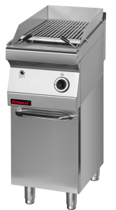 Lawa grill 400 mm 7kW na podstawie szafkowej zamkniętej