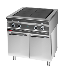 Kuchnia elektryczna (top) 800mm 4x4,0 kW na podstawie szafkowej zamkniętej