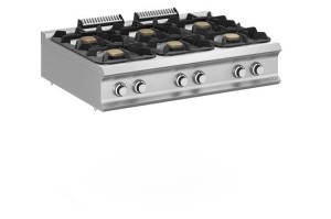 Kuchnia gazowa z nowymi palnikami FLEX BURNERS o mocy 7 kW i 11 kW, stołowa - kod FB912TXXL Wariant podstawowy