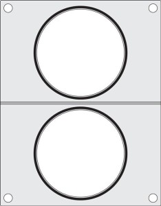 Matryca do zgrzewarki Hendi na dwa pojemniki do zupy  fi 115 mm Wariant podstawowy