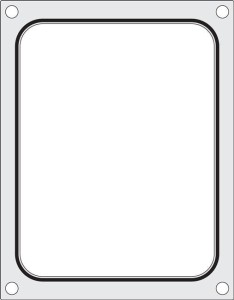 Matryca do zgrzewarki Hendi na tackę  bez podziału 227x178 mm Wariant podstawowy