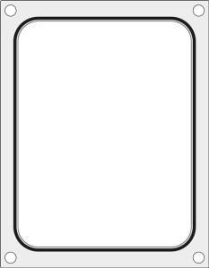 Matryca do zgrzewarki T-REX M-C-S oraz B190/192 STRONG  na tackę  bez podziału 227x178 mm Wariant podstawowy