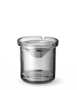 Popielnica szklana ze stalowym wkładem, HENDI, o98x(H)99mm Wariant podstawowy