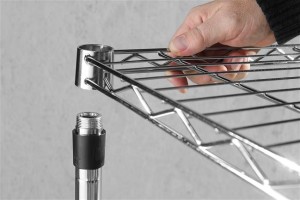 Regał 5-półkowy czarny, malowany proszkowo Wariant podstawowy