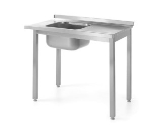 Stół z basenem jednokomorowym - wysokość komory h = 400 mm, o wym. 1200x600x850 mm Wariant podstawowy