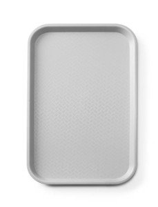 Taca fast food z polipropylenu GN 1/1, AmerBox, GN 1/1, jasnoszary, 530x325x(H)20mm, Prostokątny Wariant podstawowy