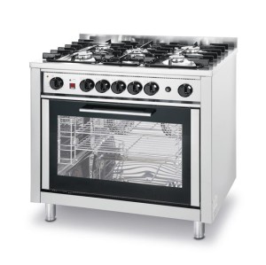 Kuchnia gazowa - 5-palnikowa Kitchen Line z konwekcyjnym piekarnikiem i z grillem