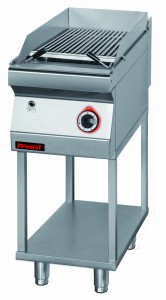 Lawa grill 400 mm 7kW na podstawie szkieletowej