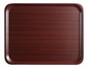 Taca do serwowania CAMBRO Mykonos, antypoślizgowa, w kolorze mahoniowym owalna, 210x290