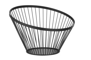 Koszyk do owoców czarny, wys. 250 mm Wariant podstawowy