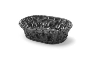 Koszyk owalny, czarny, 250x190 mm Wariant podstawowy