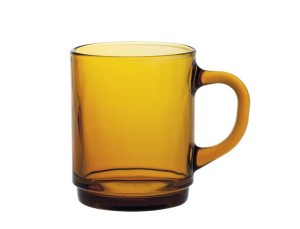 Szklanka z uchem VERSAILLES AMBER, 0,26L, pomarańczowy, 6 szt Wariant podstawowy