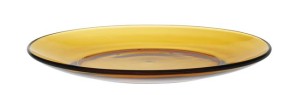 Talerz deserowy LYS AMBER, pomarańczowy, ø190x(H)20mm Wariant podstawowy