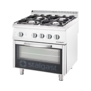 Kuchnia gazowa 4 palnikowa wym. 800x700x850 z piekarnikiem gazowym 22,5+5 kW - G20